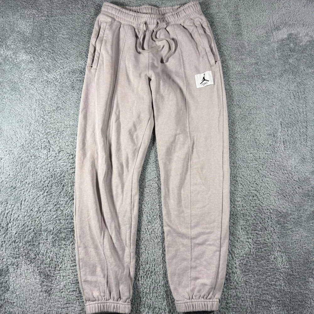Jordan Flight Essentials Pants Mens Small Mauve DD7001-286 Joggers Sweatpants